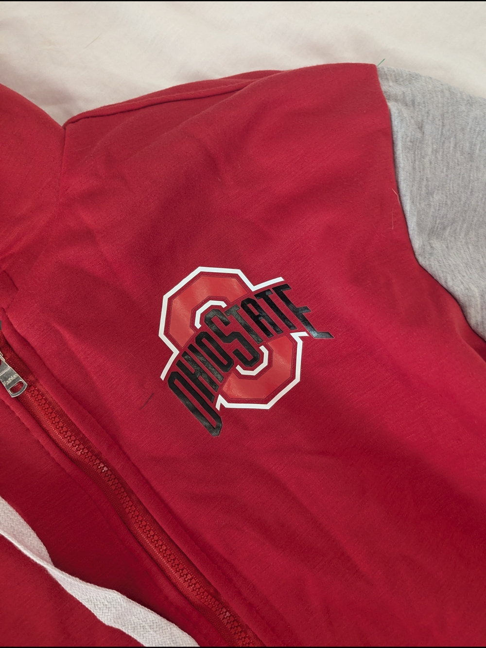Ohio State Buckeyes Red & Gray Men's Hoodie 3XL - Picture 4 of 9
